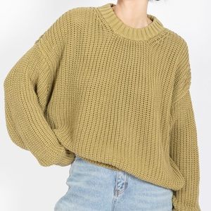 Nonna Lietta Trudini Organic Cotton Jumper in Matcha Green OS